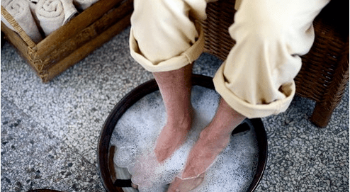 A toma de toma do baño